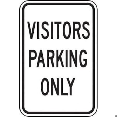 Accuform PARKING SIGN VISITOR PARKING ONLY 18 in MVHR437VS